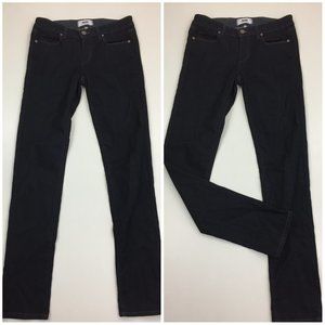 PAIGE Denim Skyline Twilight/Dark Wash 5 Pocket Logo Hardware Skinny Jeans